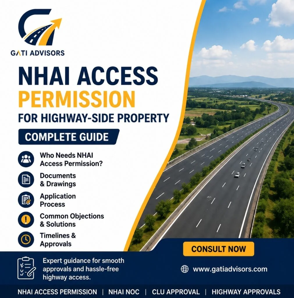 NHAI access permission for highway-side property